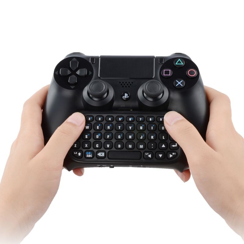 Bluetooth Mini Gaming Keyboard Online Information Chat Board, Suitable for PS4, PS4 Slim, PS4 Pro Controller