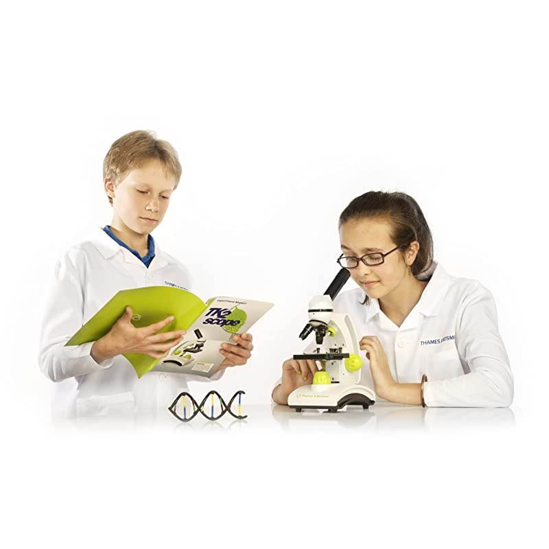 TK2 Scope Biology and Durable Metal Microscope Set with Glass Optics, 25 Experiments and 48 Page Full Color Lab Manual, Professional Student Quality (636815)