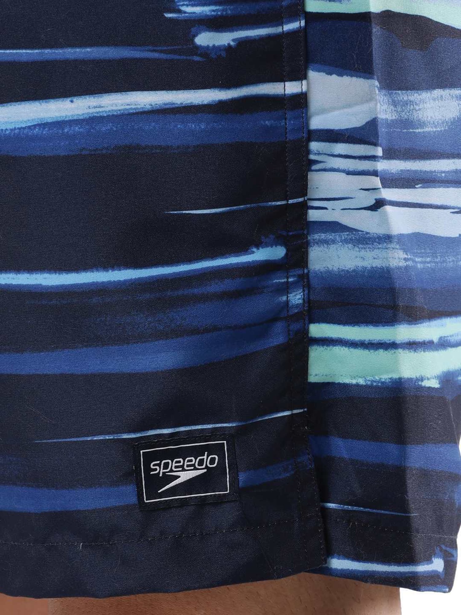 Speedo Pure Blue Regular Fit Printed Swim Shorts