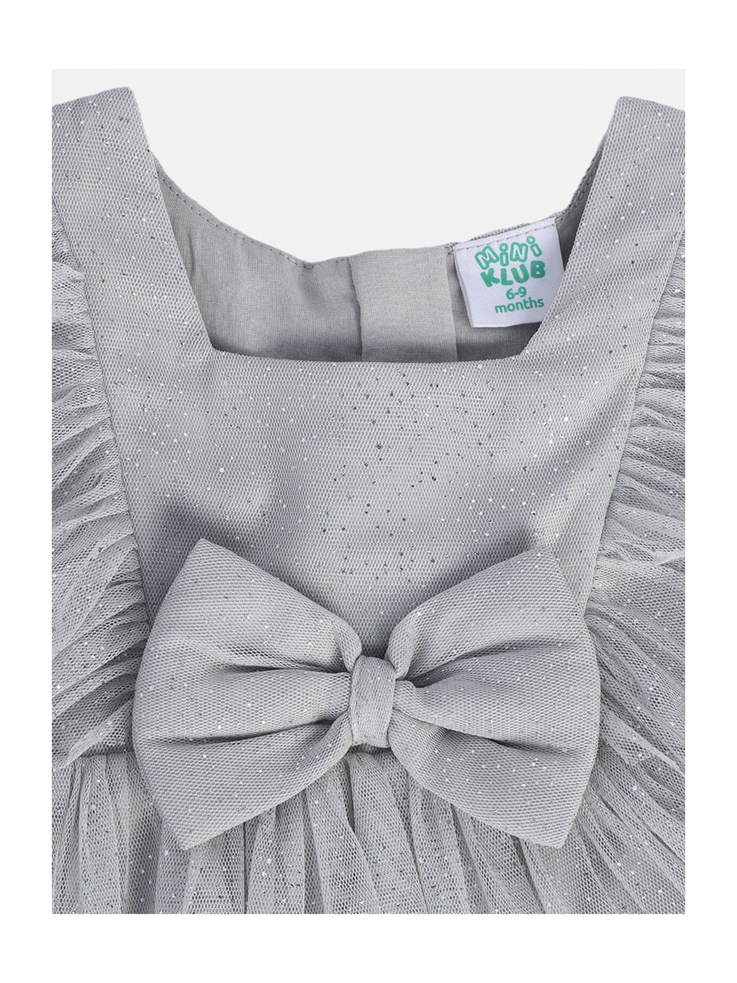 MINIKLUB Girls Grey Shimmer Dress