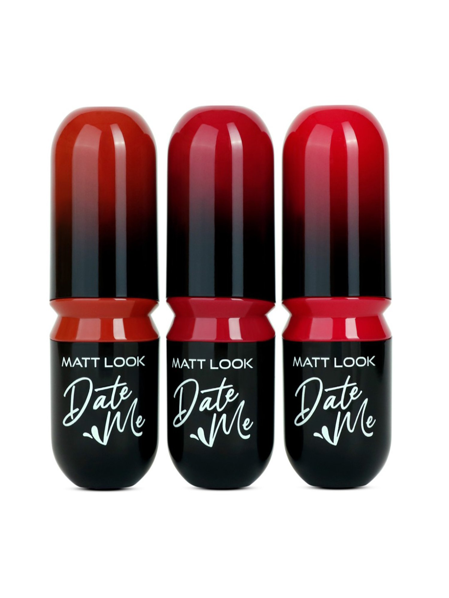 Matt Look Date Me Long Stay Lipstick Set - 03 Pink & Magentas