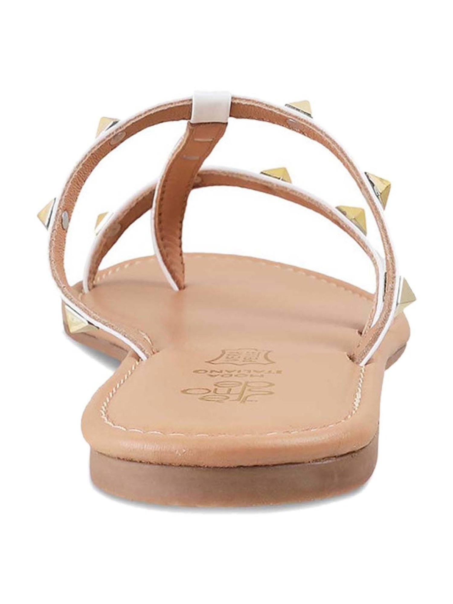 Tresmode Women's White Toe Ring Sandals