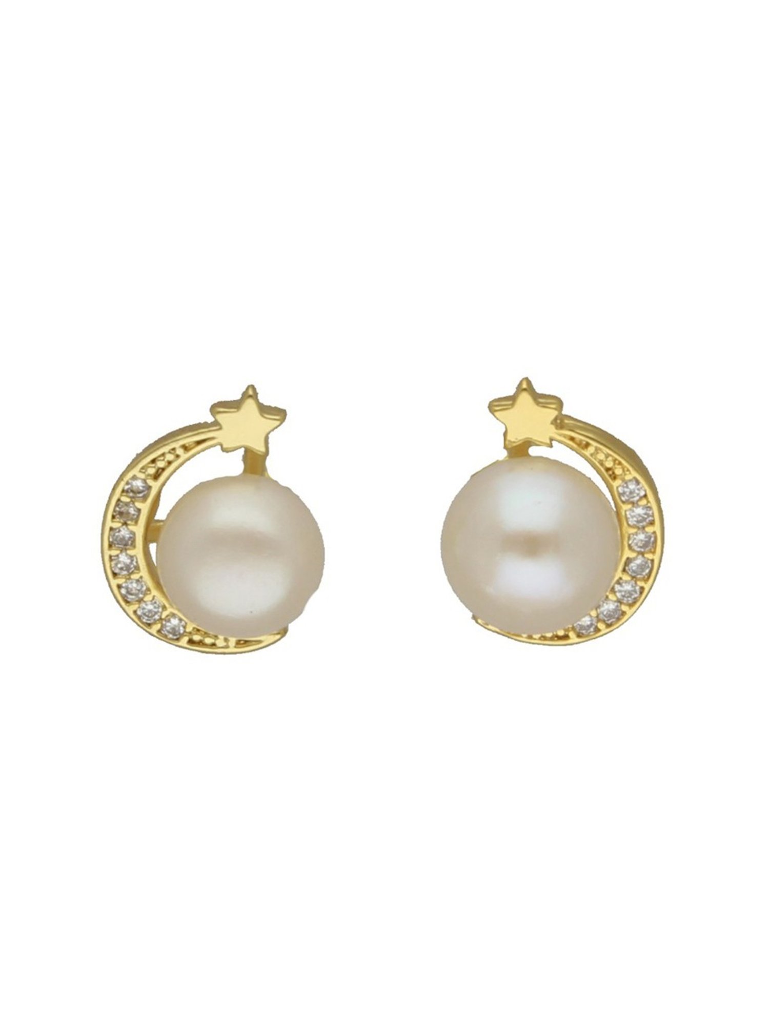 Sri Jagdamba Pearls Royal Pearl Stud Earrings