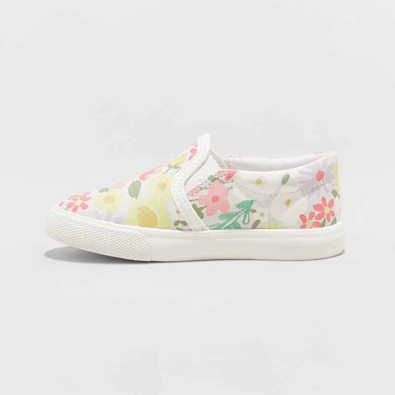 Toddler Girls' Nesha Slip-On Sneakers - Cat & Jack™ White 11
