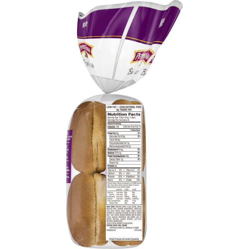 Pepperidge Farm Bakery Classics Soft White Hamburger Buns - 15oz/8ct