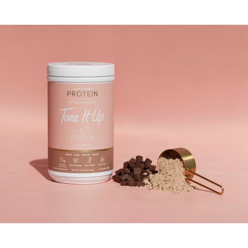 Tone It Up Plant-Based Protein Powder - Chocolate - 14.82oz