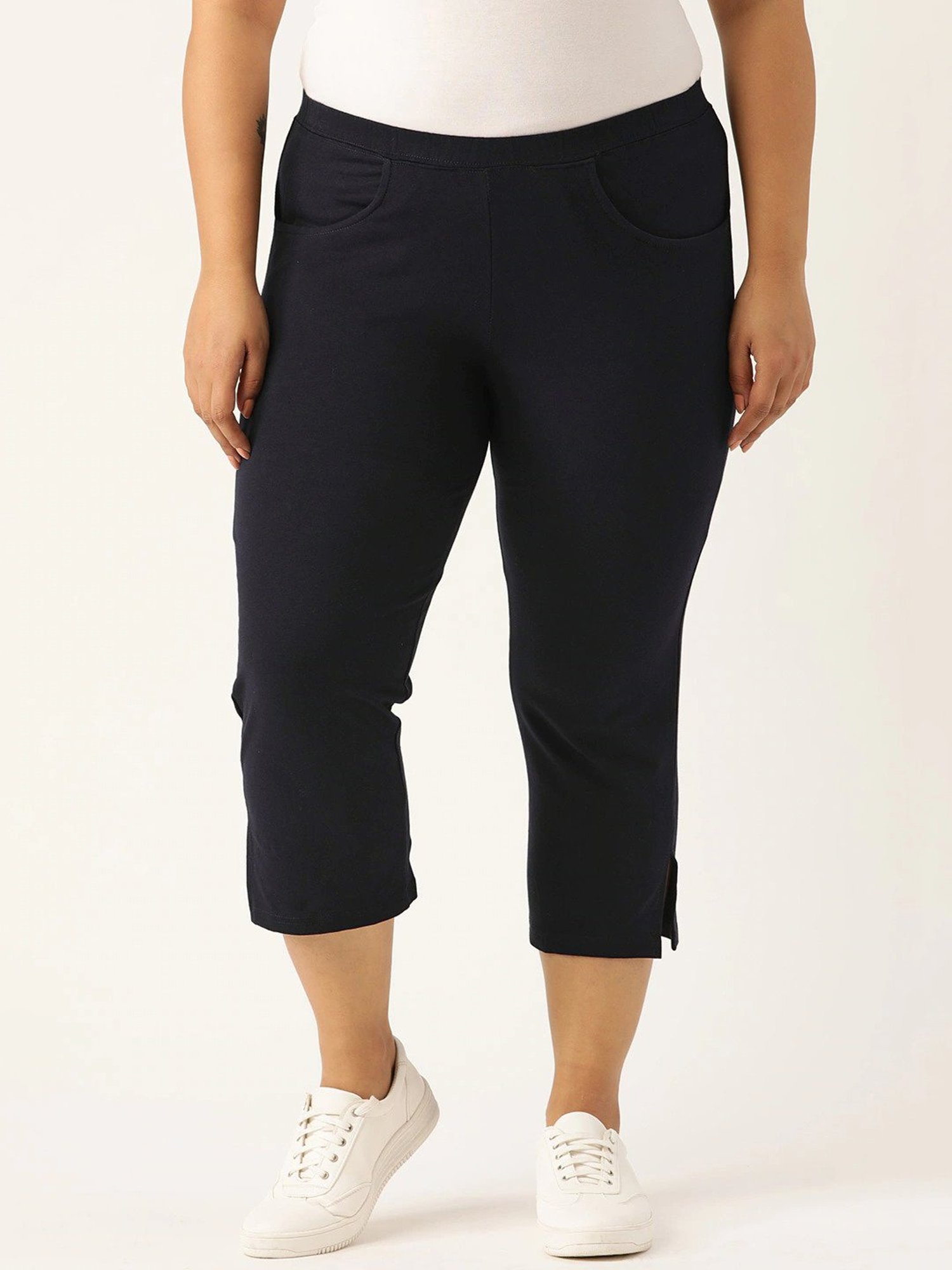 theRebelinme Navy High Rise Capris