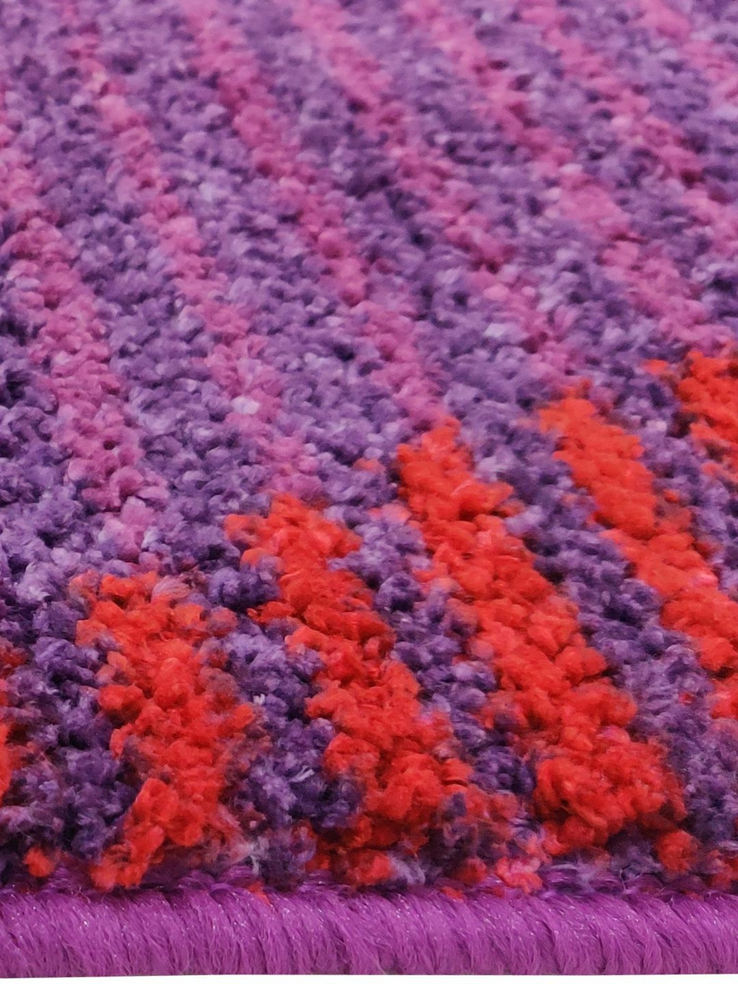 Bianca Red Microfibre Non-Slip Rug