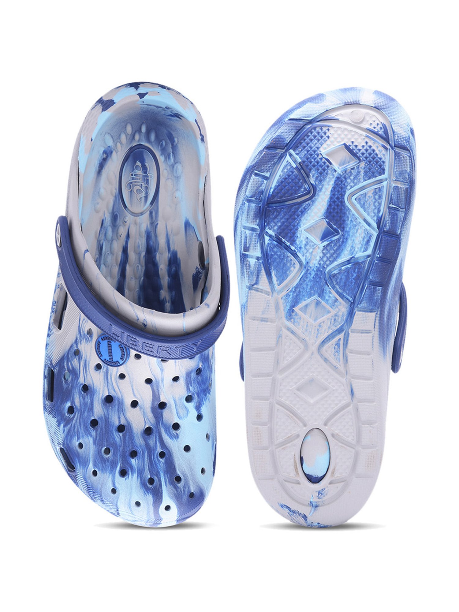 Aha by Liberty Men's Royal Blue Back Strap Clogs