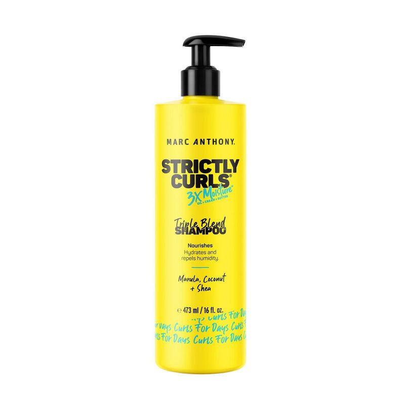 Marc Anthony Strictly Curls 3x Moisture Shampoo for Curly Hair - Shea Butter & Marula Oil - 16 fl oz