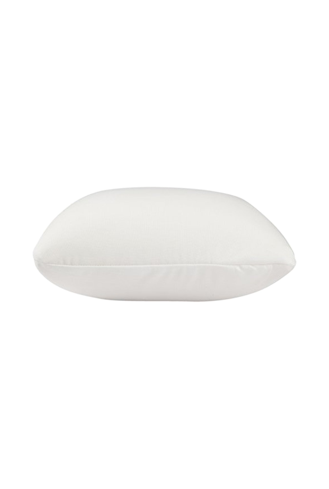 The White Willow White Solid Memory Foam Cushion - Set of 1