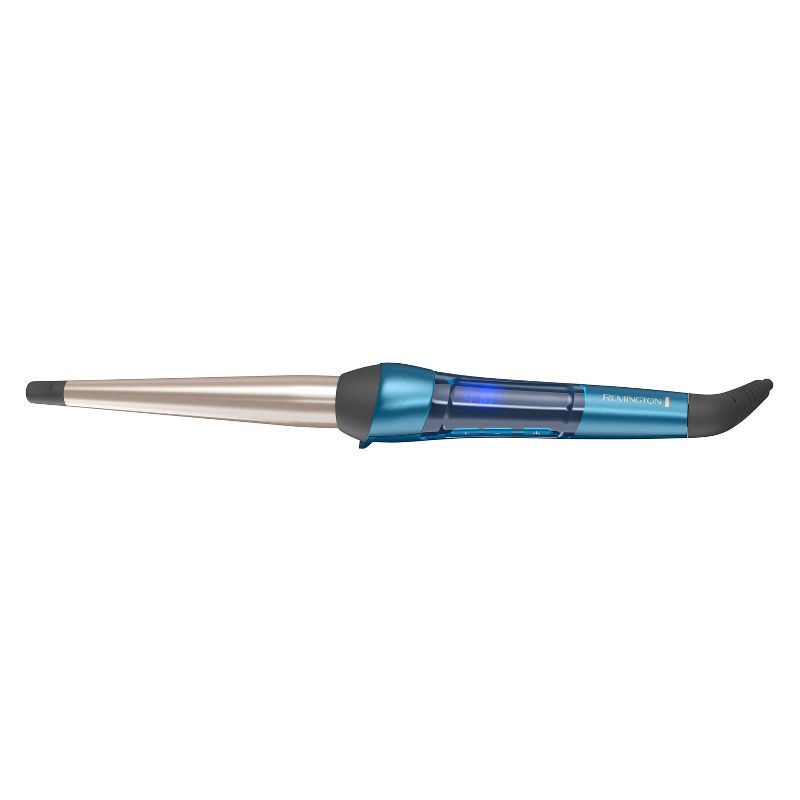 Remington Pro Professional Titanium Conical Barrel Curling Wand - Blue - ½" to 1" - CI96W2