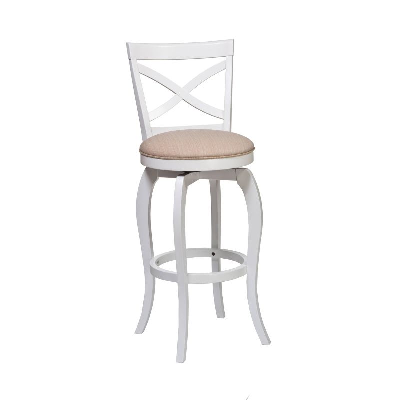 25" Ellendale Wood Counter Height Barstool White - Hillsdale Furniture