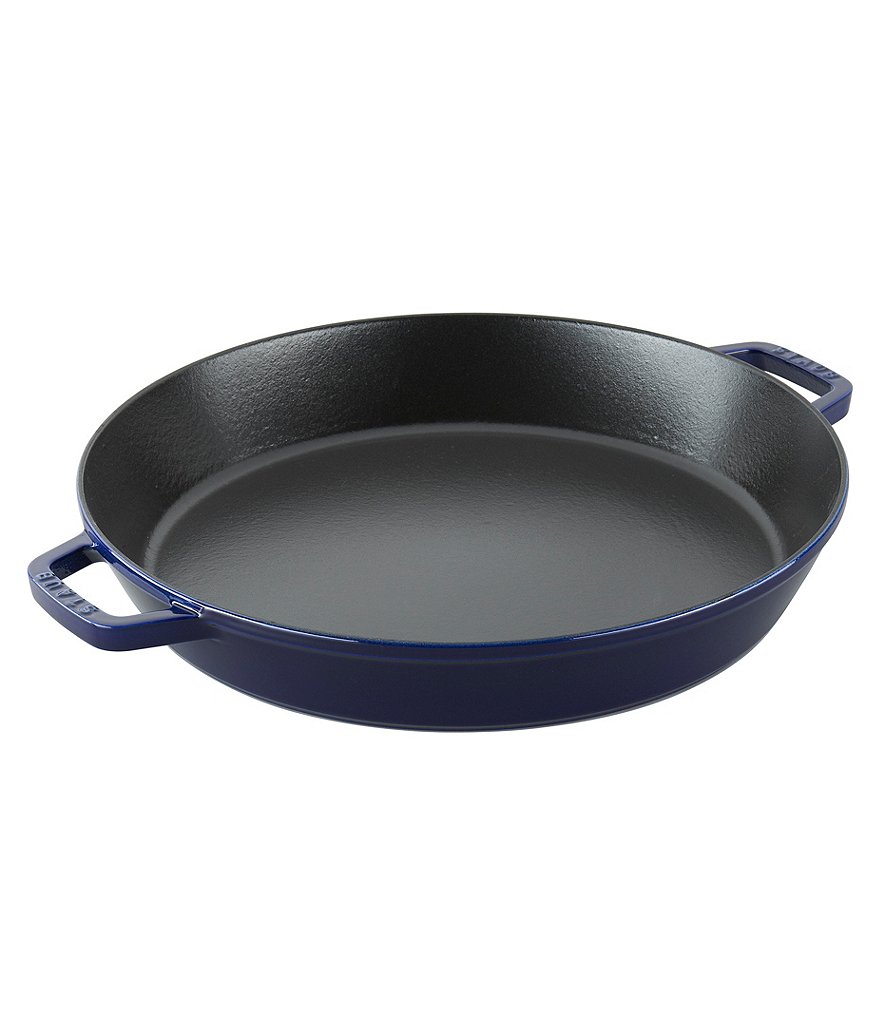 Staub Cast Iron 15#double; Double Handle Fry Pan