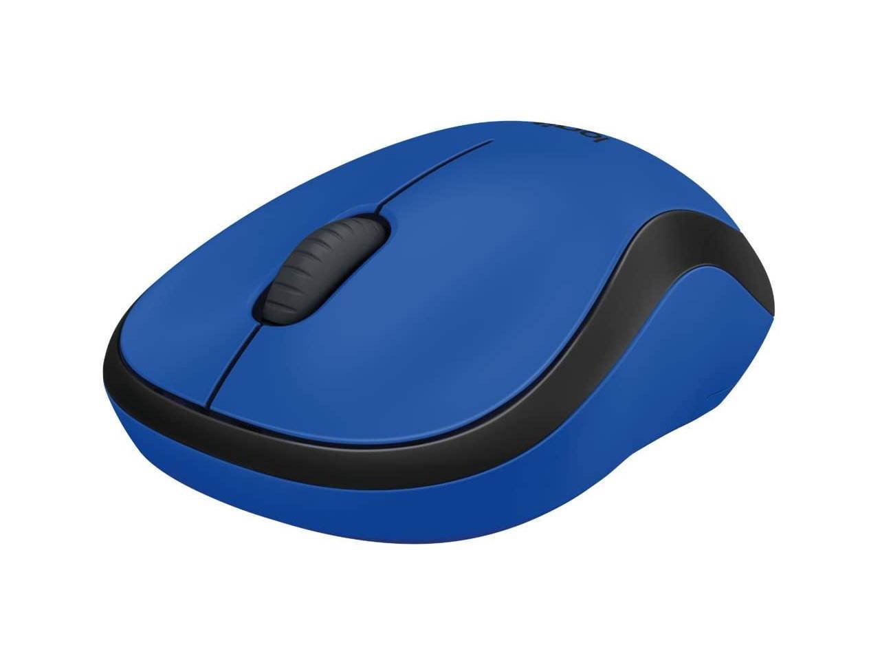 Logitech M220 Silent Wireless Mouse, 2.4 Ghz Connection Via Nano Usb Receiver, 1000 Dpi Sensor, Quiet-Mark Certified, 18-Month Battery Life, For Left And Right-Handers, Pc / Mac - Blue