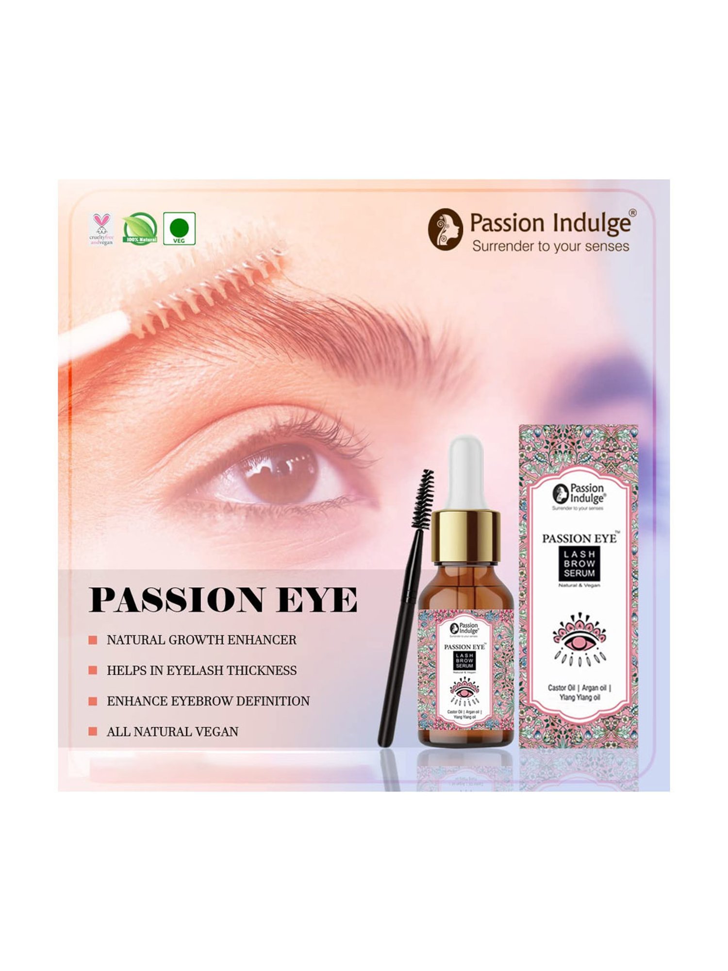 Passion Indulge Passion Eye Lash Brow Serum - 10 ml