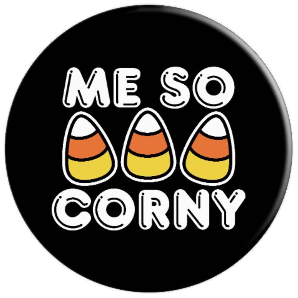 Candy Corn Me So Corny Funny Halloween PopSockets Grip and Stand for Phones and Tablets