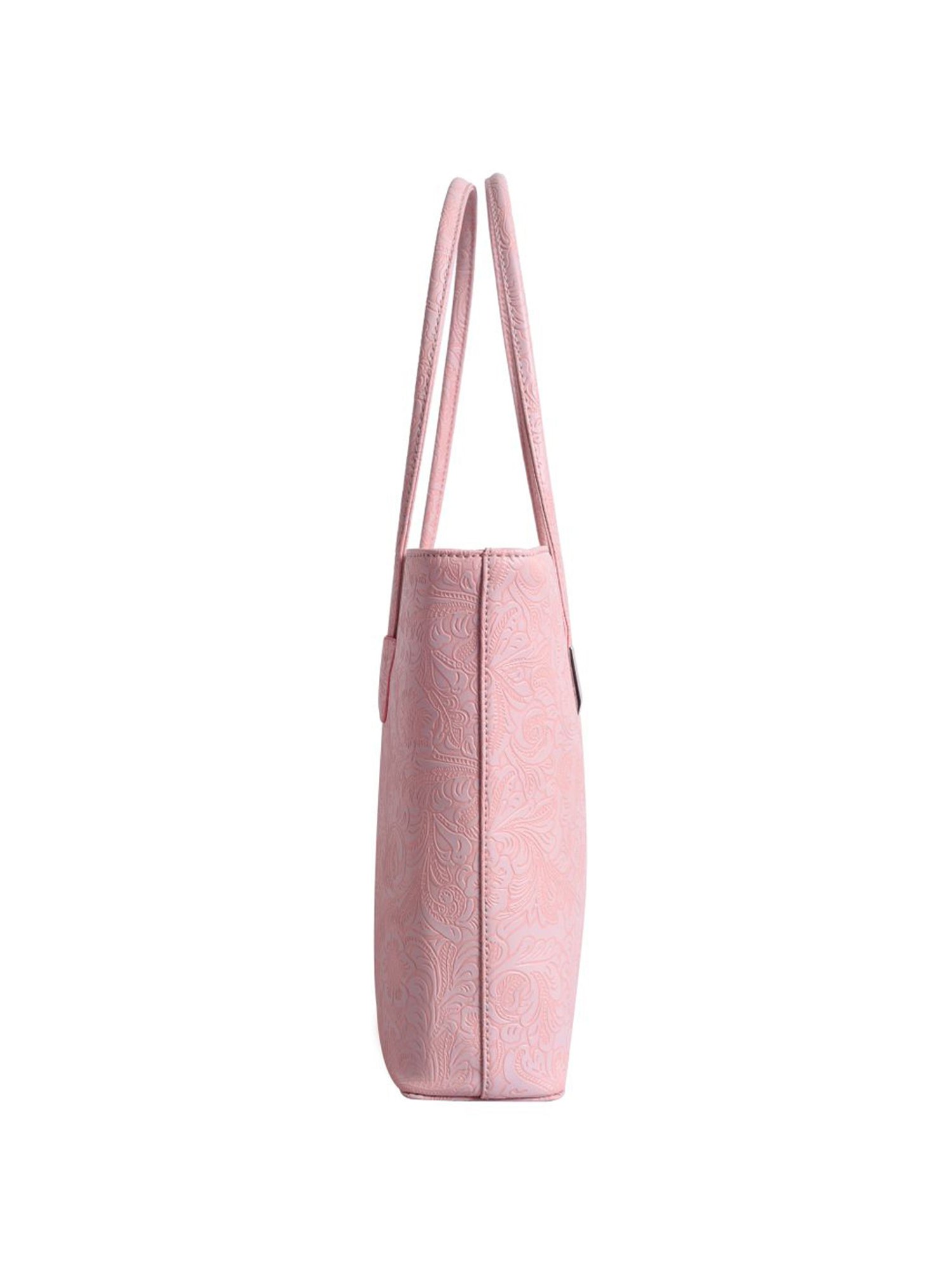 Lino Perros Pink Textured Medium Tote Handbag