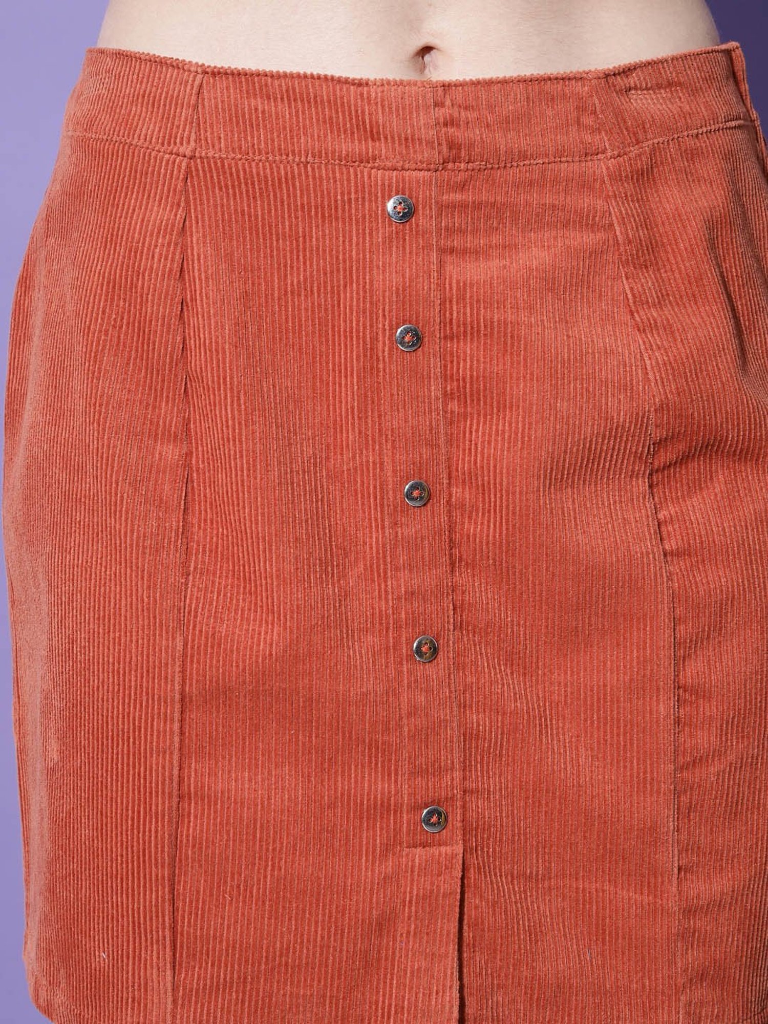 Trend Arrest Rust Mini Skirt