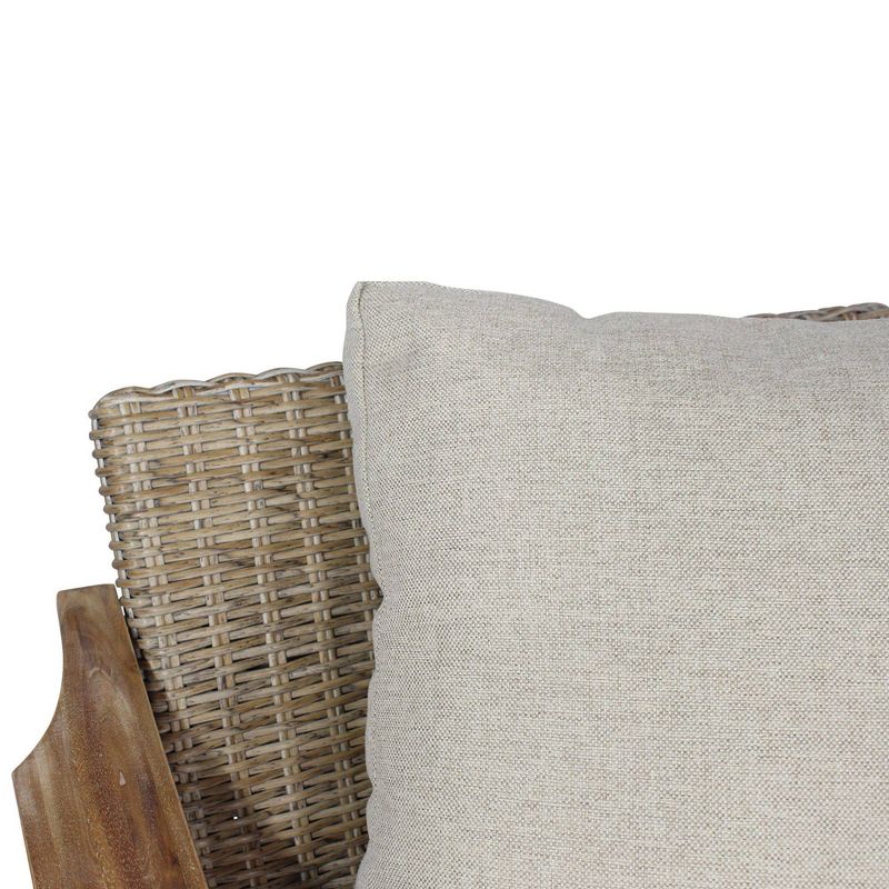 Woodfield 4pc Loveseat Seating Group - Natural - Courtyard Casual