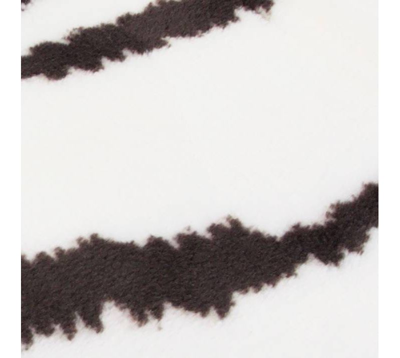 50"x70" Fincher Printed Loft Fleece Decorative Throw Jet Black - Décor Therapy