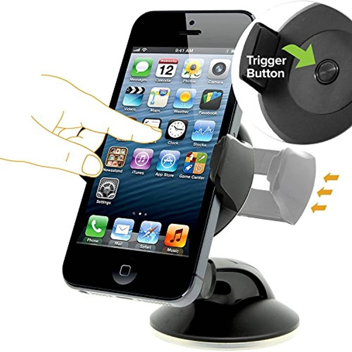 iOttie Easy Flex 3 Car Mount Holder for iPhone 7/6s/6, Galaxy S7/S7 Edge, S6/S6 Edge - Retail Packaging &ndash; White