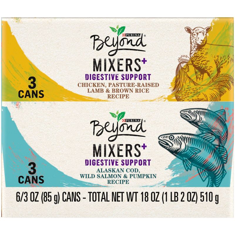 Purina Beyond Mixers Digestive Support Chicken & Cod Wet Dog Food - 3oz/6ct Variety Pack