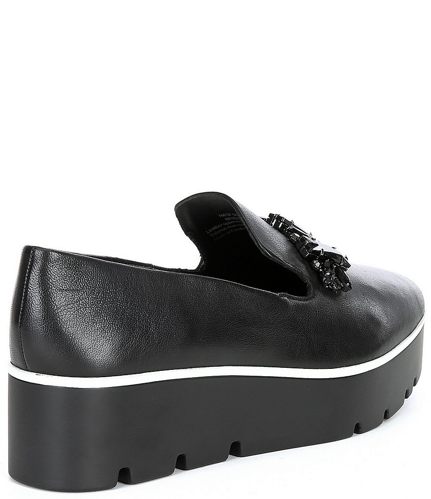 KARL LAGERFELD PARIS Bri Jewel Detail Platform Loafers