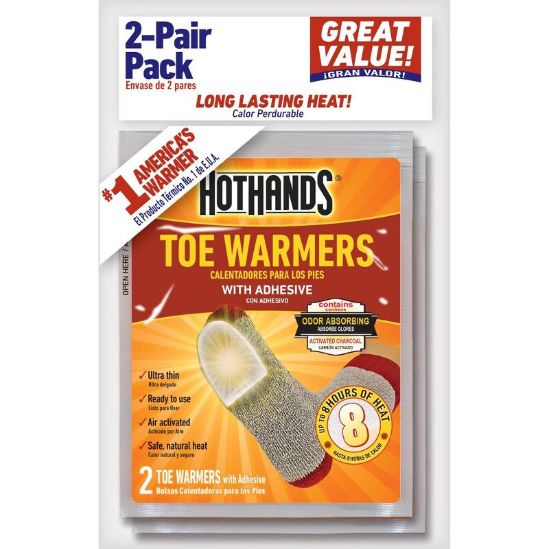 HotHands 2 Pair Toe Warmers