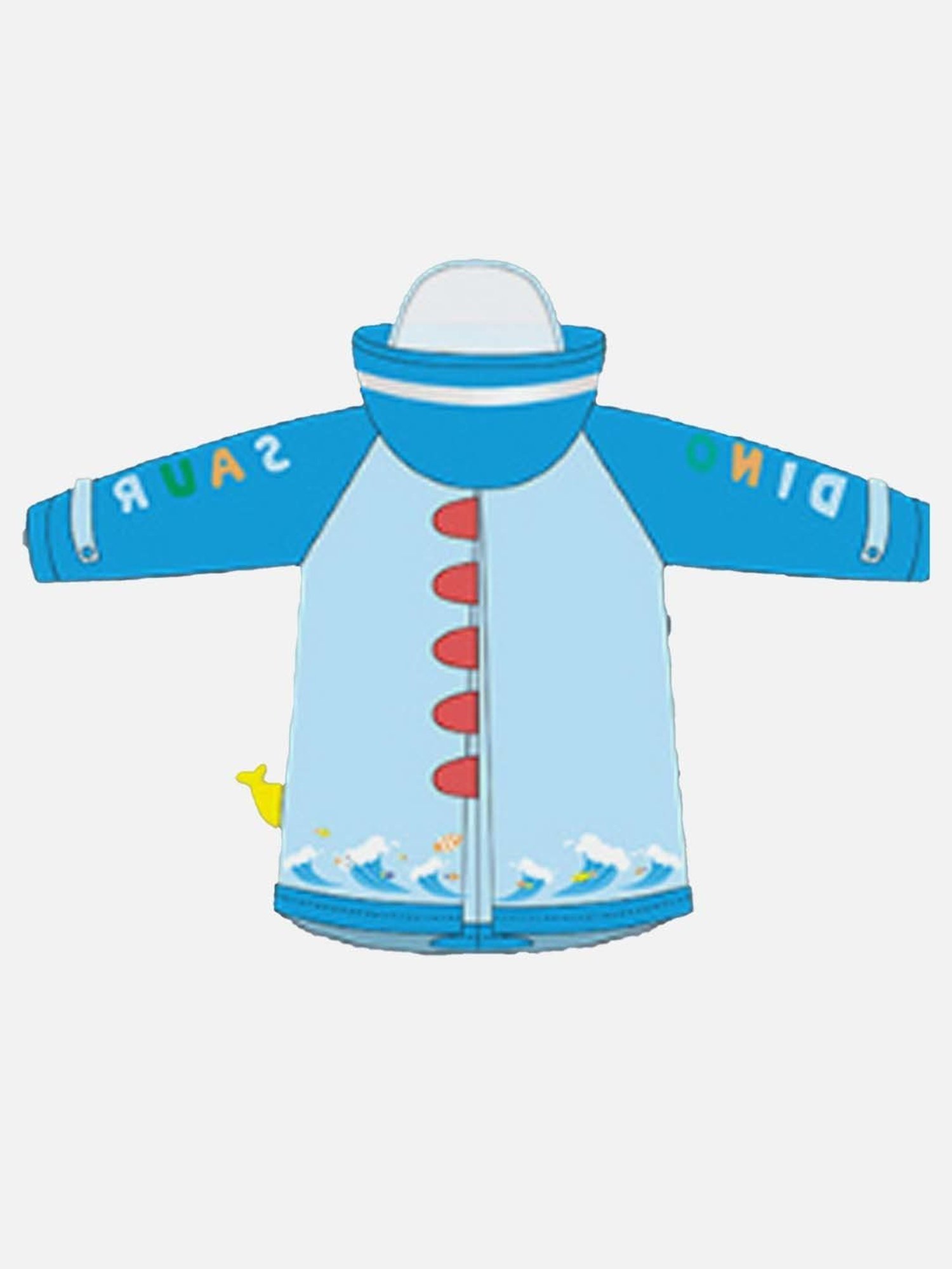 Little Surprise Box Kids Pink Printed Full Sleeves Raincoat