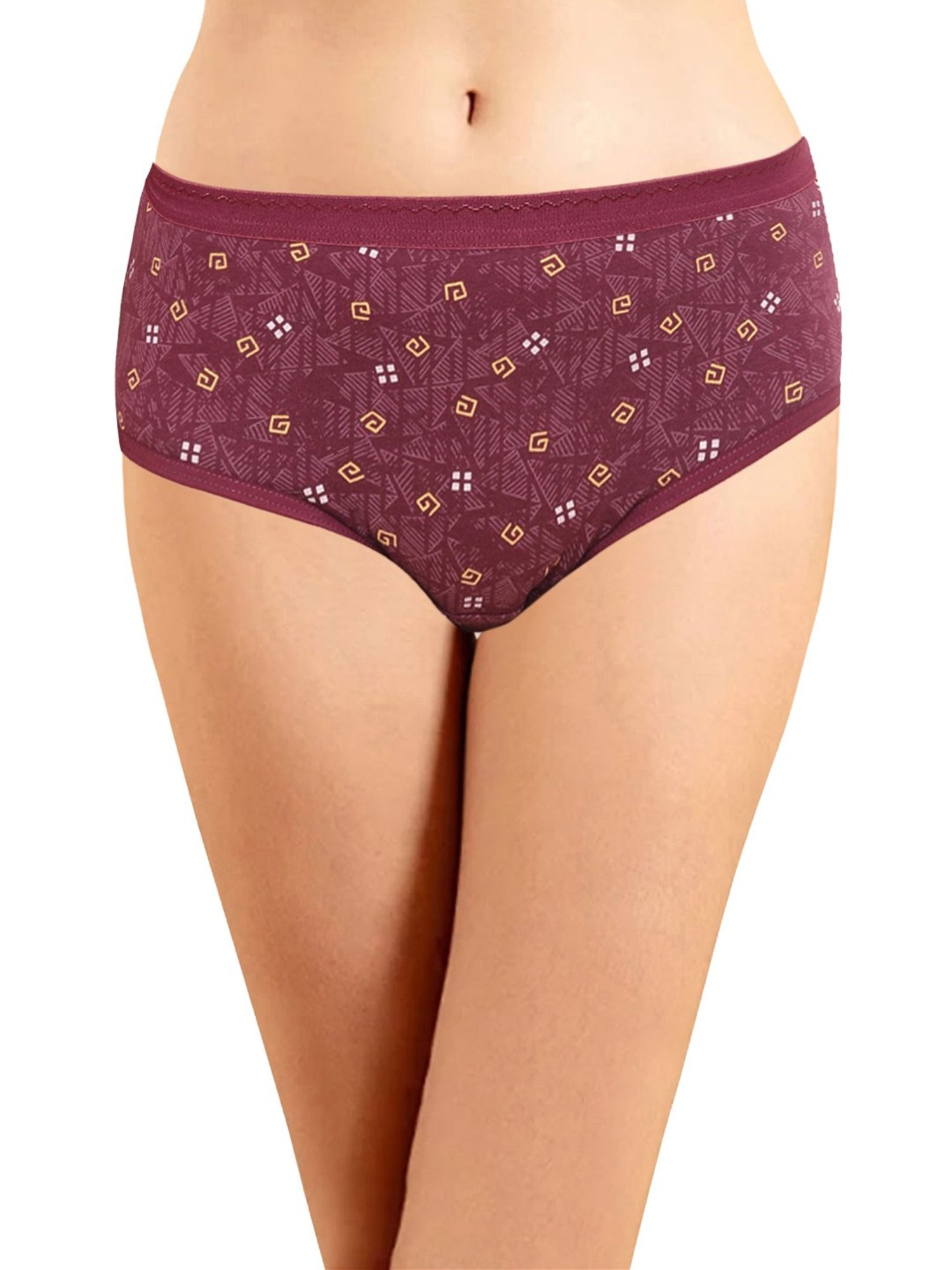 Lyra Assorted Color Cotton Printed Hipster Panties - Pack Of 4