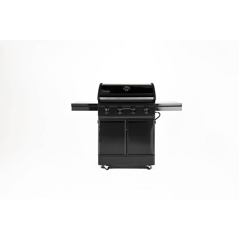 TYTUS 4 Burner Cart Gas Grill T400SSBLP-0.0.0 Black Stainless Steel