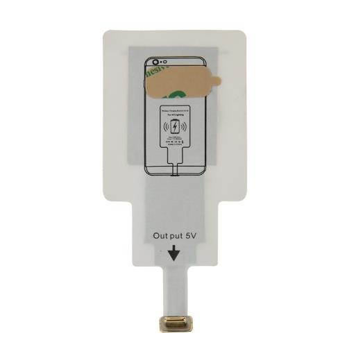 8Pin Wireless Charging Receiver for iPhone 6 Plus / 6 / 5S / 5C / 5 (White)