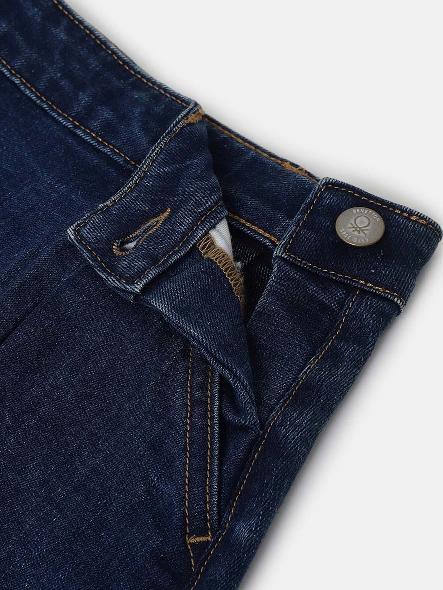 United Colors of Benetton Kids Blue Embroidered Skirt