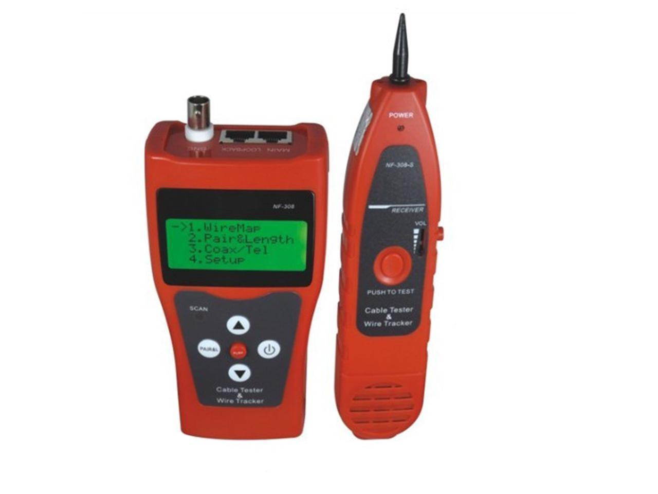 NOYAFA NF-388 Multipurpose Network LAN Phone Audio Cable Tester Hub blink for locating network port by  the flashing port light on Hub / Switch with 8 Far-end Passive Test Jacks