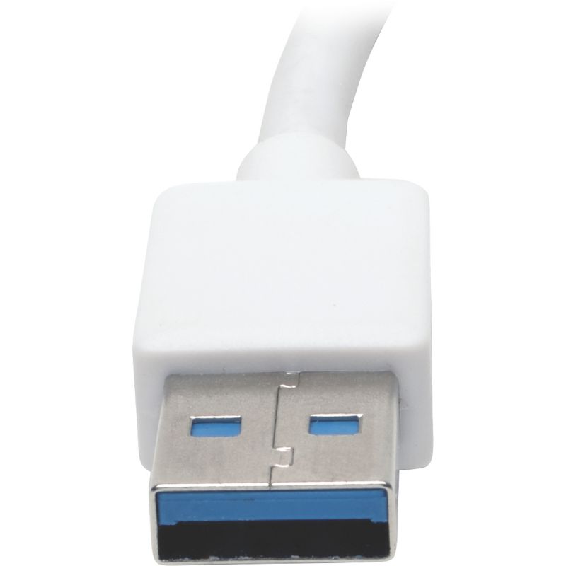 Tripp Lite USB 3.0 SuperSpeed to Gigabit Ethernet NIC Network Adapter RJ45 10/100/1000 Aluminum White - USB 3.0 - 1 Port(s) - 1 - Twisted Pair