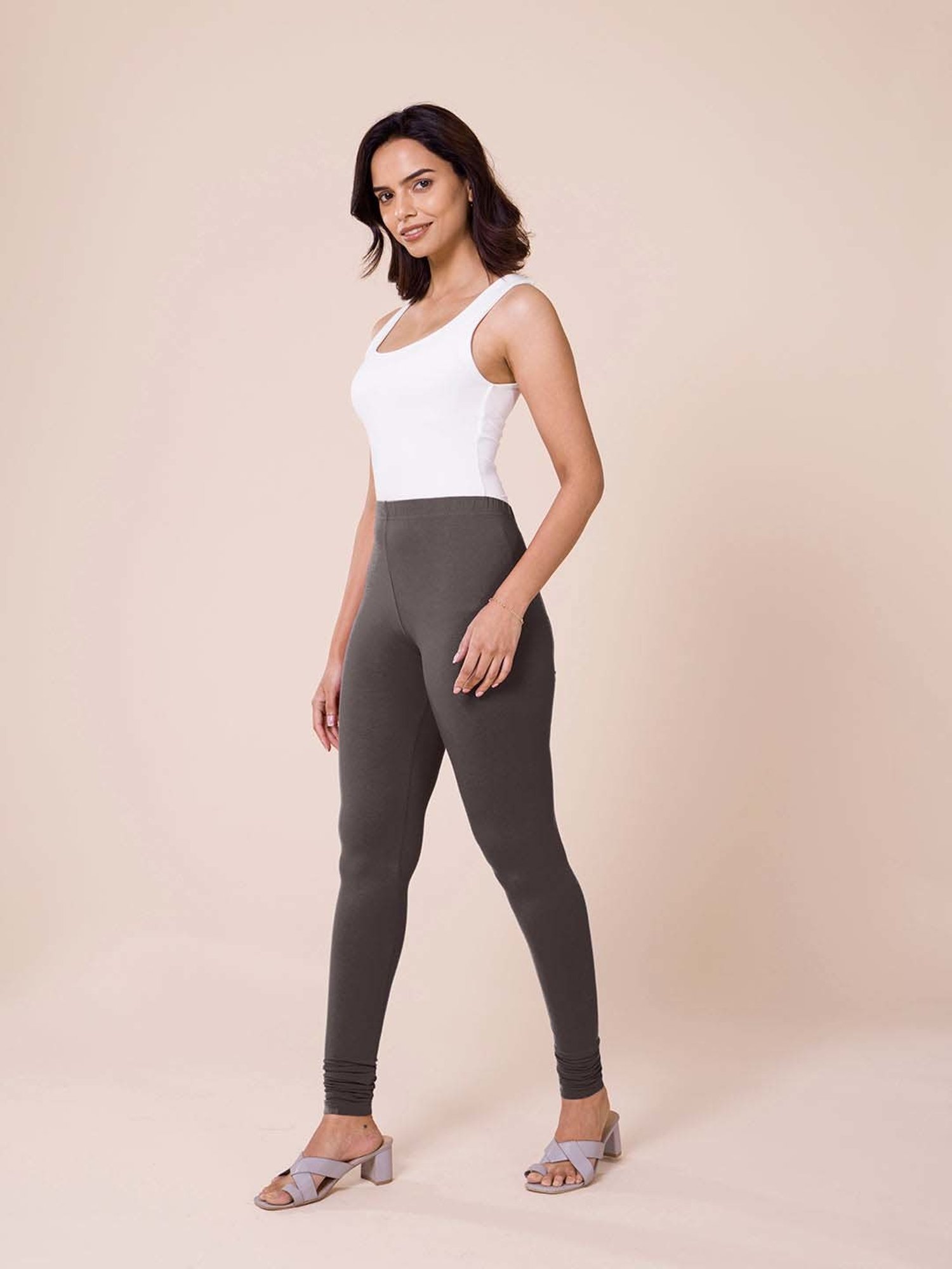 Go Colors! Grey Cotton Leggings