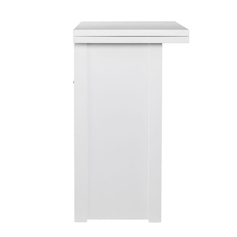 Klint Convertible Console To Extendable Dining Table White - Aiden Lane