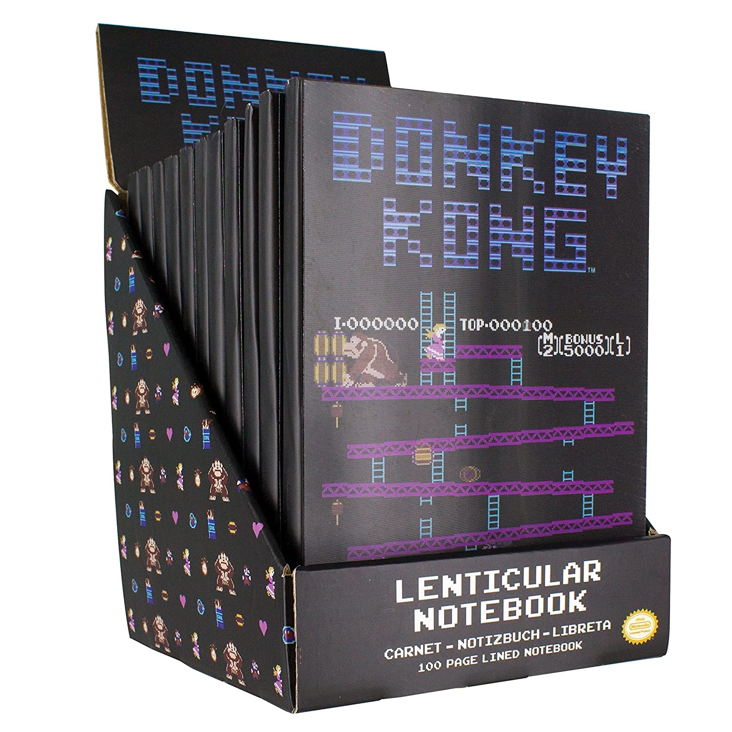 Paladone Donkey Kong Lenticular Notebook - 200 Lined Pages