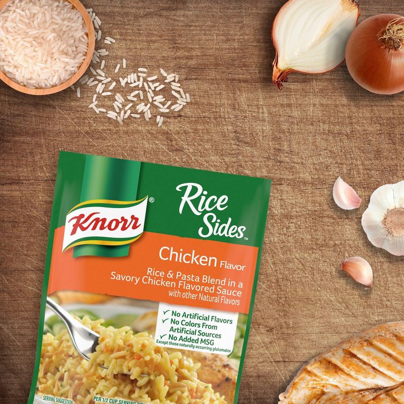 Knorr Rice Sides for a tasty rice side dish Chicken no artificial flavors 5.6oz