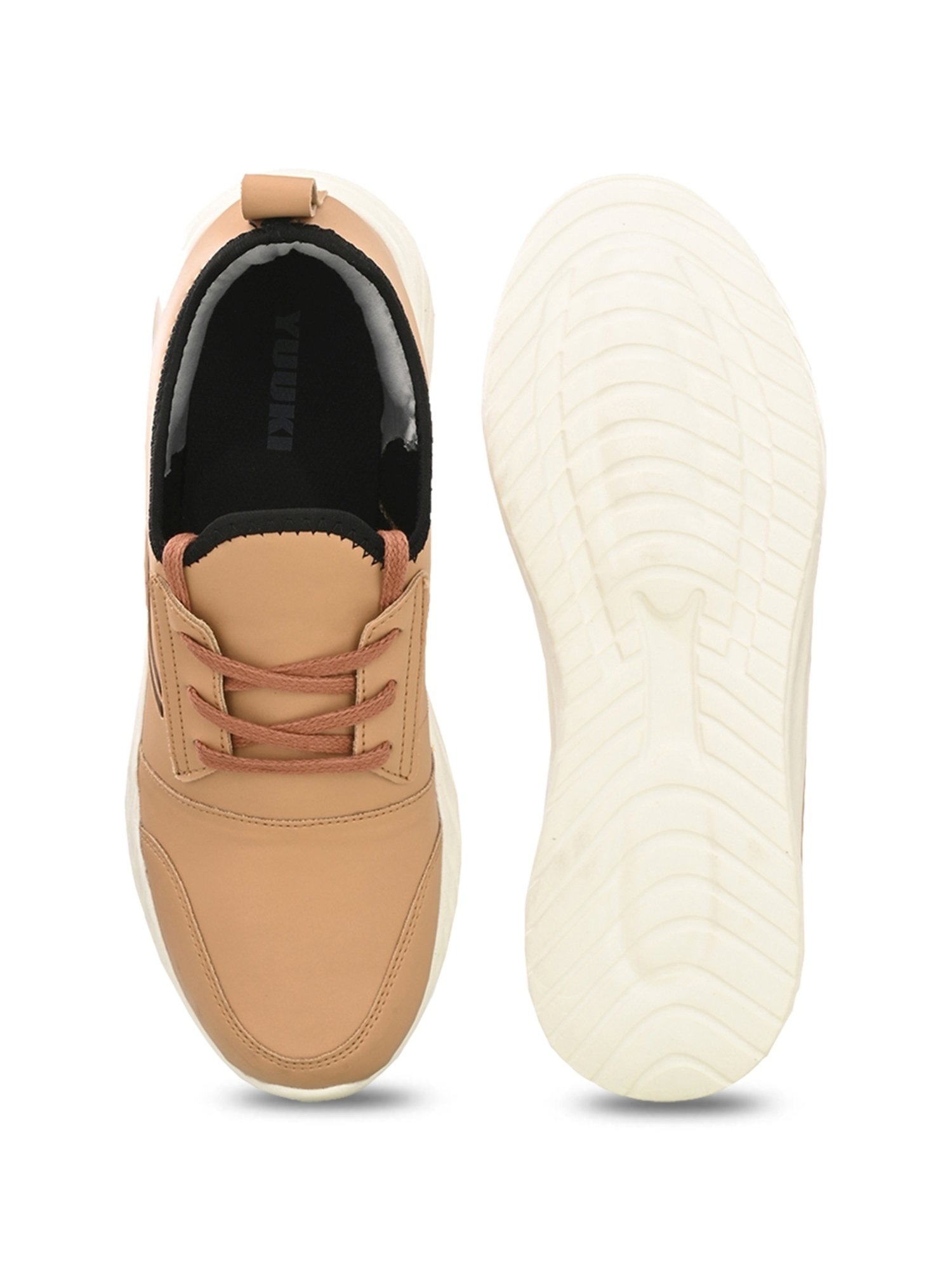 Yuuki Men's Camel Running Shoes