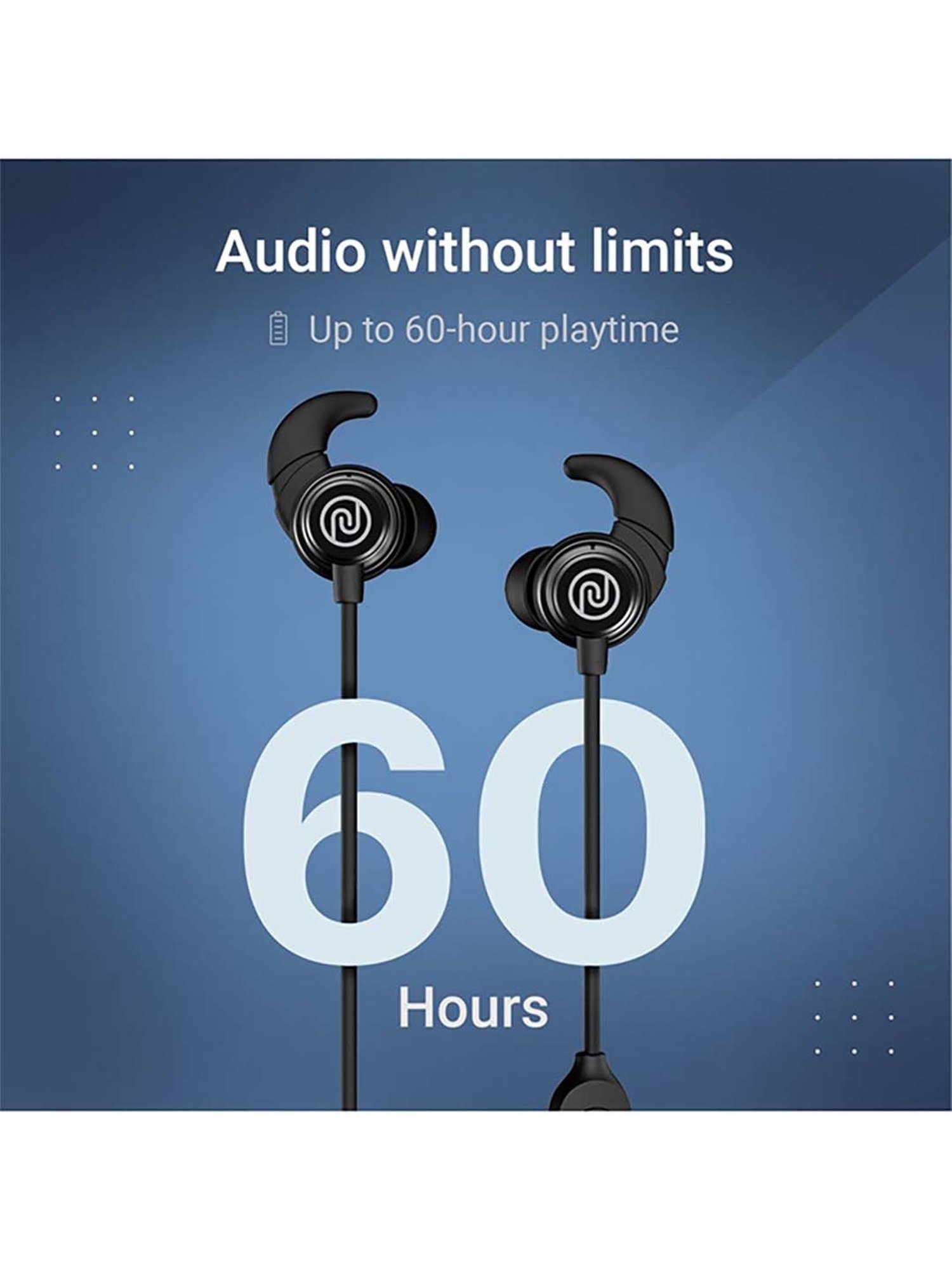 Noise Tune Active Pro Bluetooth V5.2 Bluetooth Headset (Jet Black)