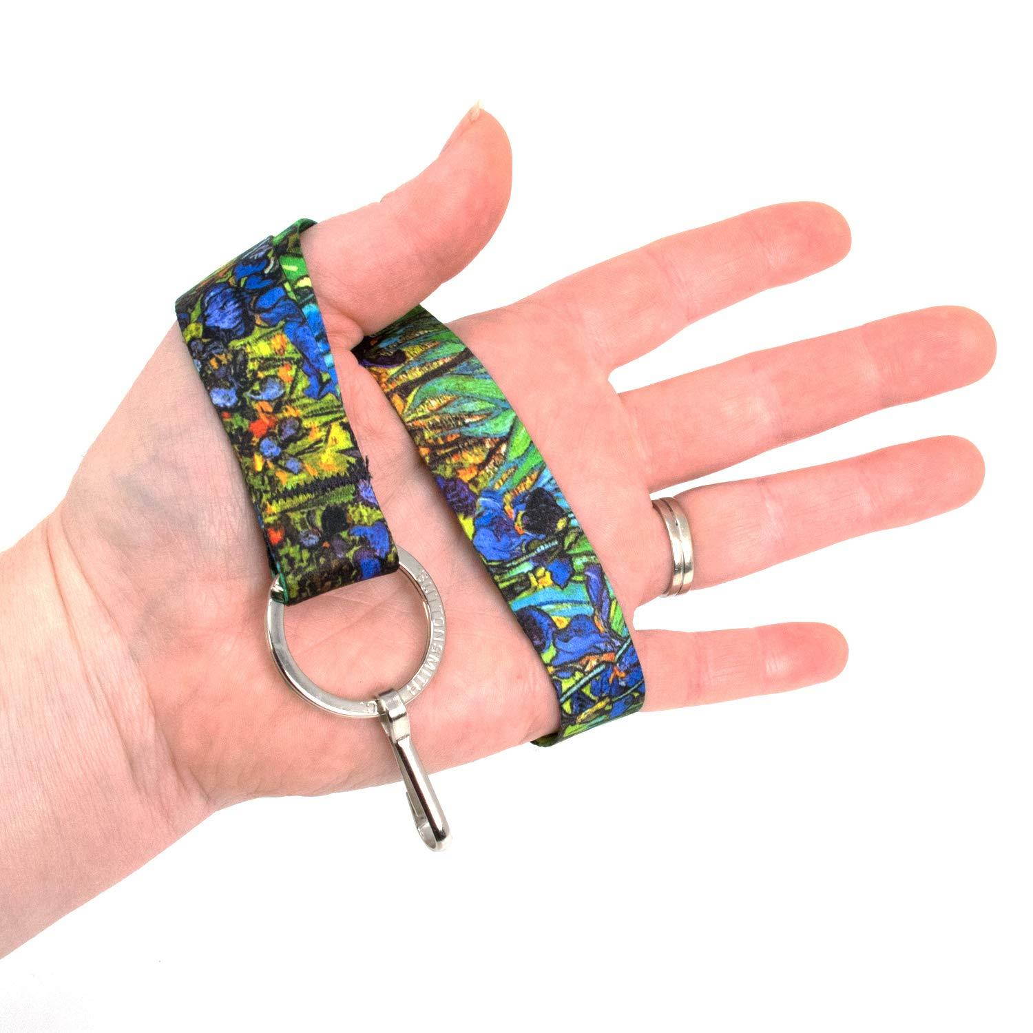 Buttonsmith Vincent Van Gogh Irises Premium Wristlet - Made in USA