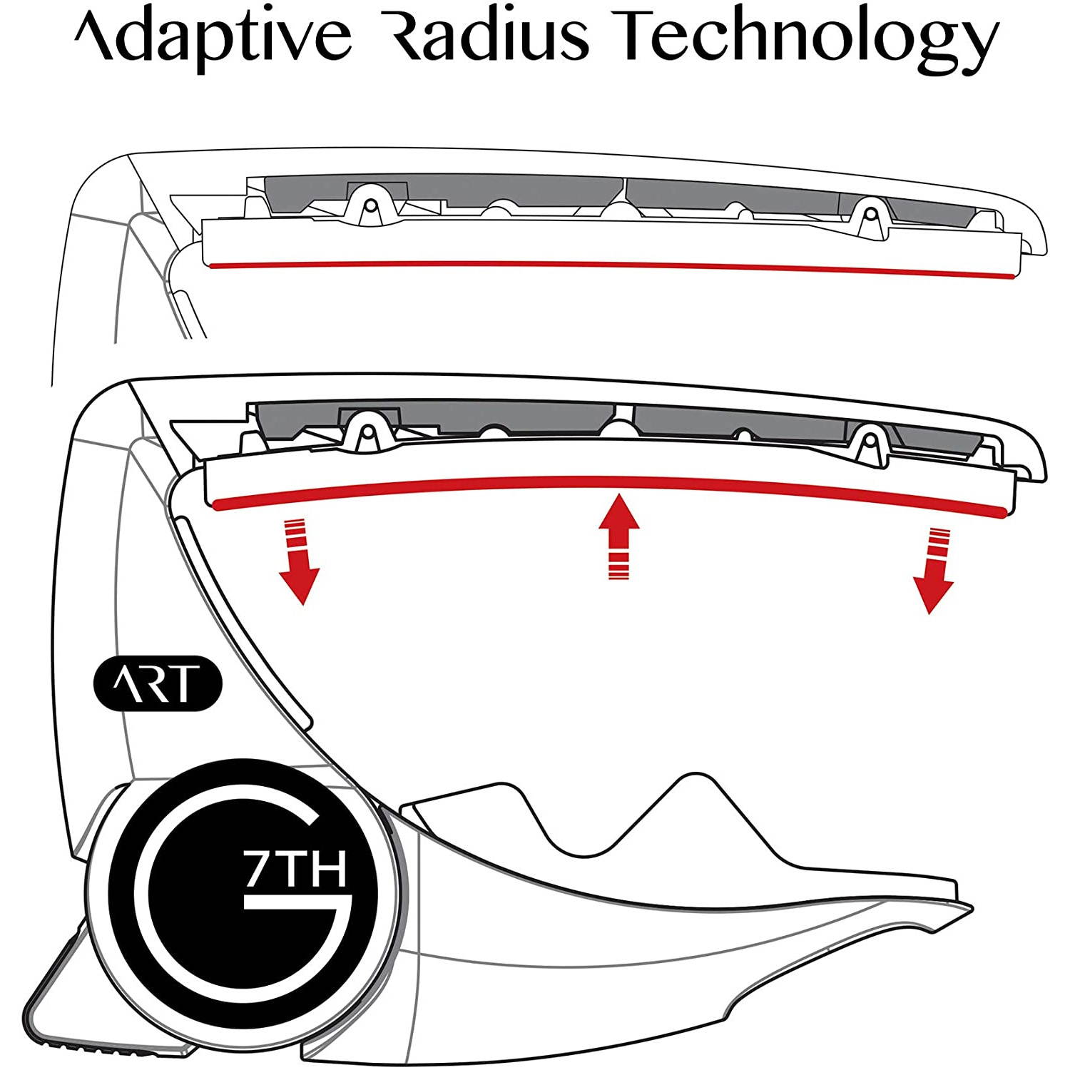 G7th Performance 3 Steel String Capo with ART, Satin Black
