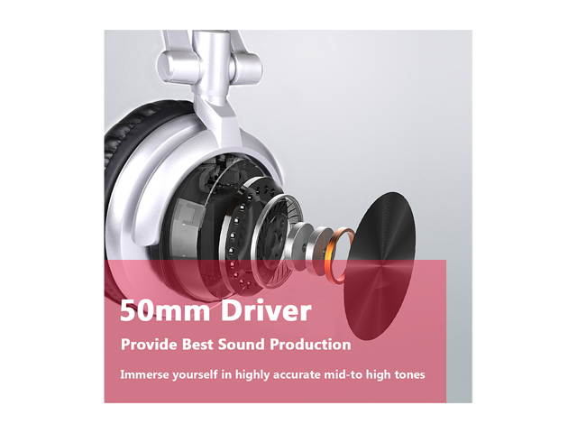 Somic ST-80 Professional DJ Headphones Stereo Studio Earphone, Gaming Monitor Headset with 3.5mm and 6.3mm Jack