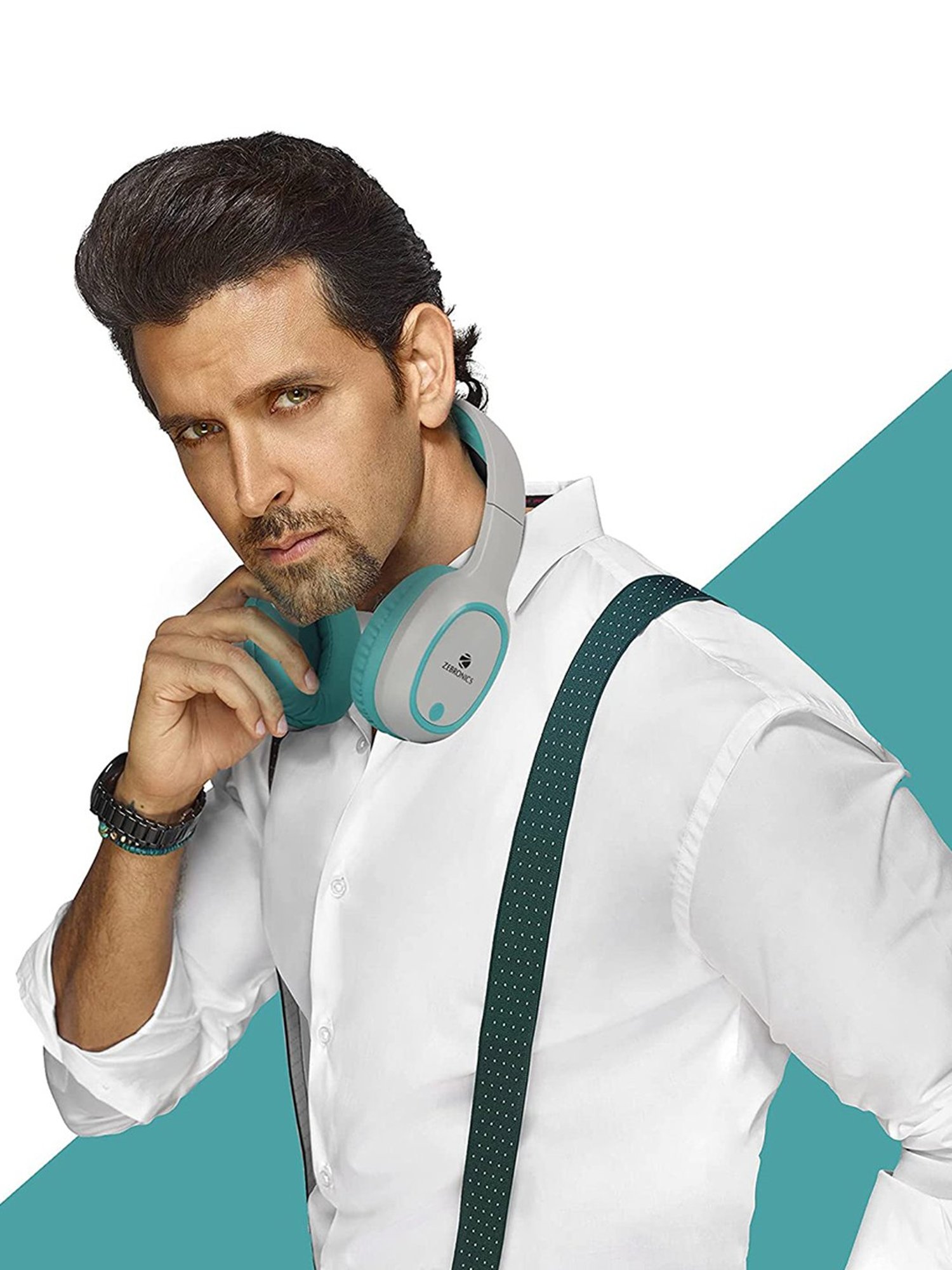 Zebronics Zeb-Thunder Over The Ear Bluetooth Headphone with Mic (Sea Green)