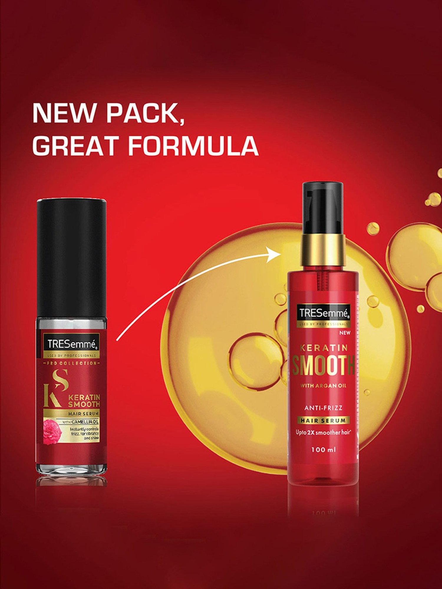 Tresemme Keratin Smooth Anti-Frizz Hair Serum with Argan Oil - 100 ml