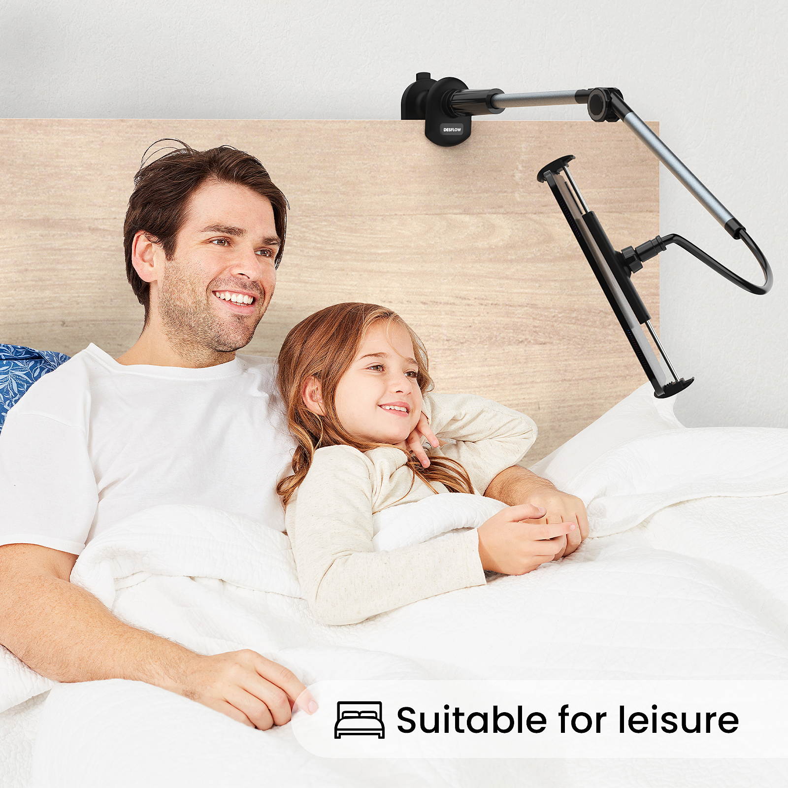 Desflow Adjustable Tablet Stand Holder 360&deg; Phone iPad Mount