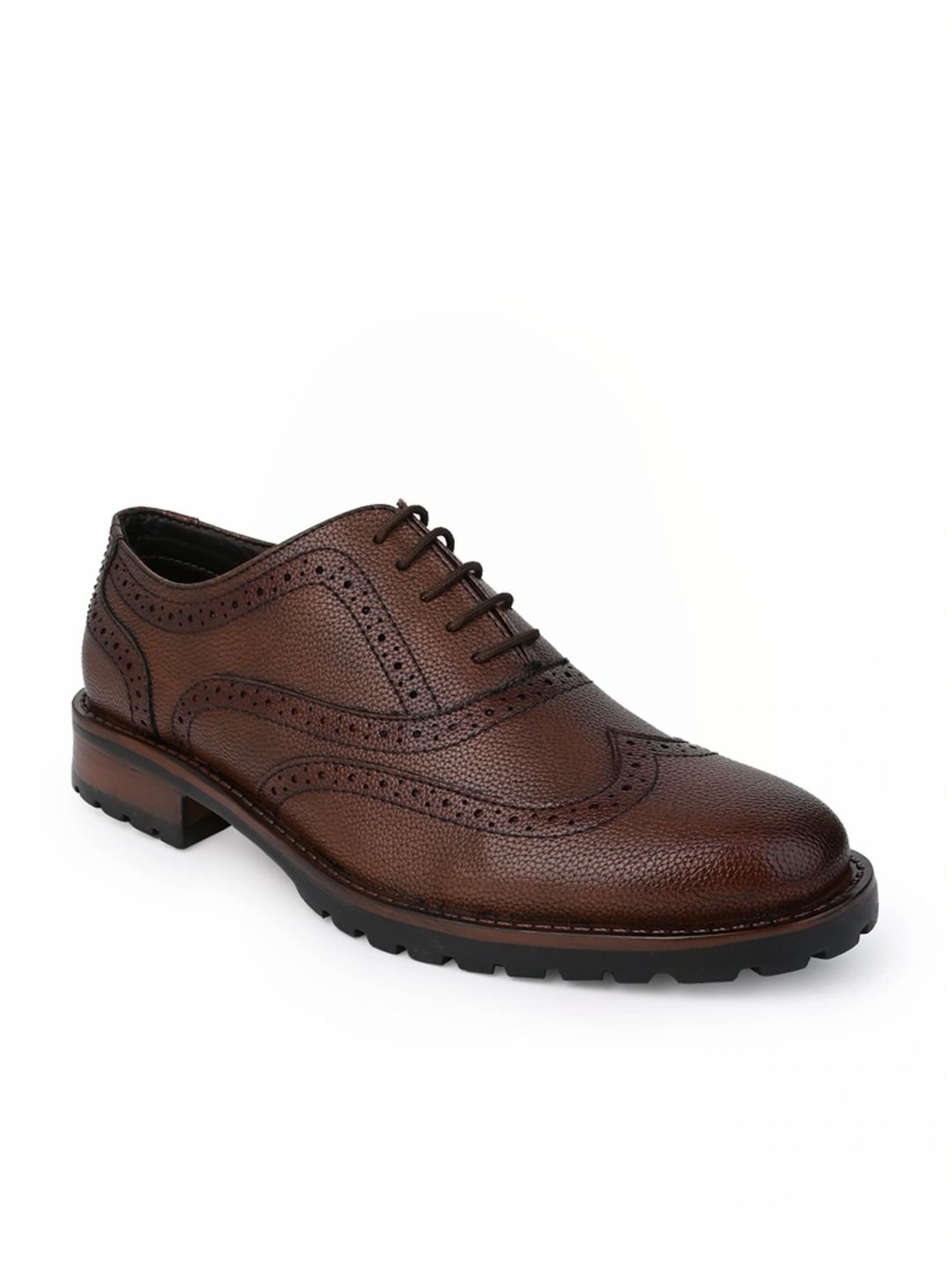 Alberto Torresi Men's Tan Brogue Shoes