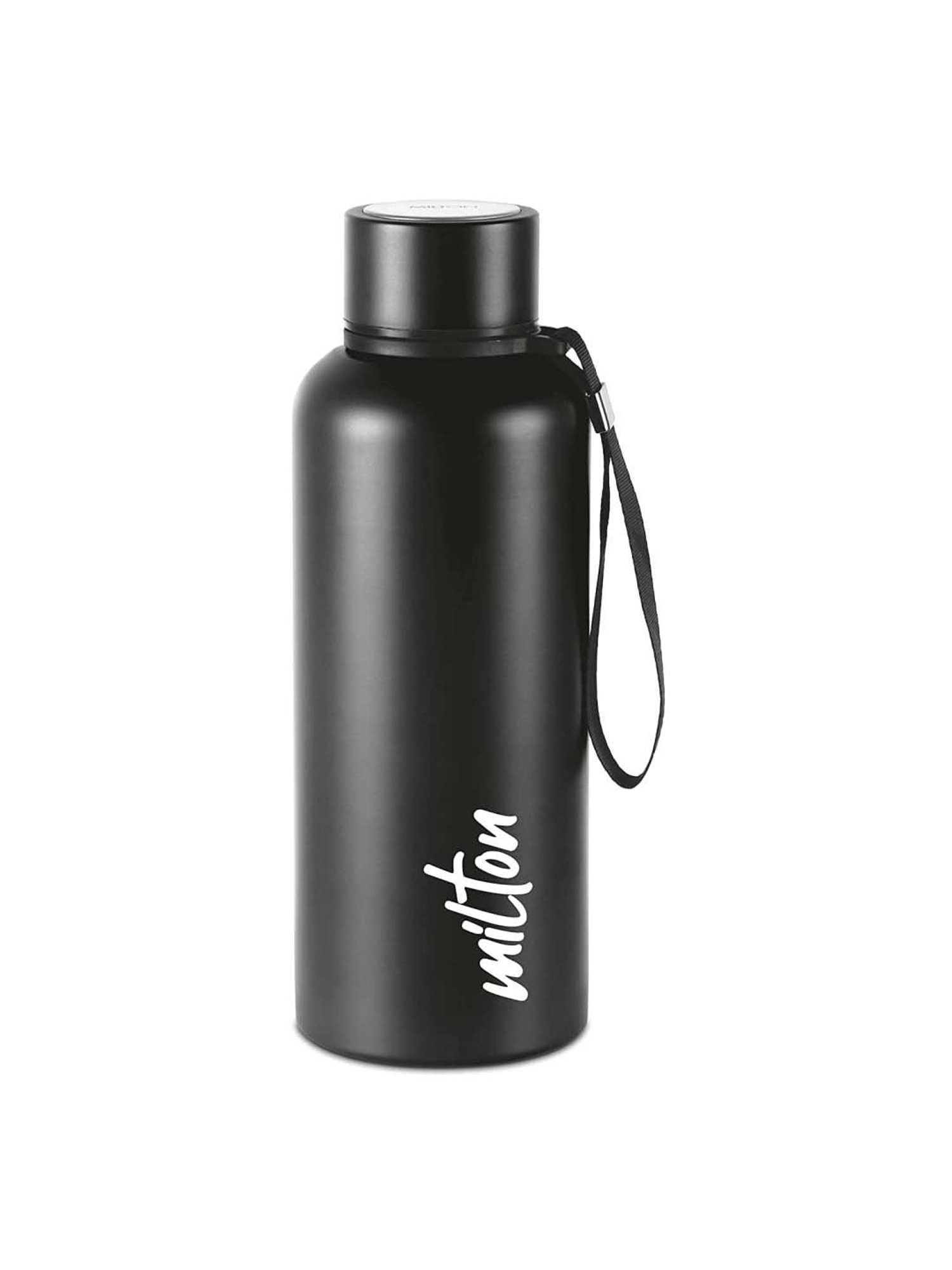 Milton Aura 750 Black Stainless Steel Hot & Cold Insulated Water Bottle (0.75 L)